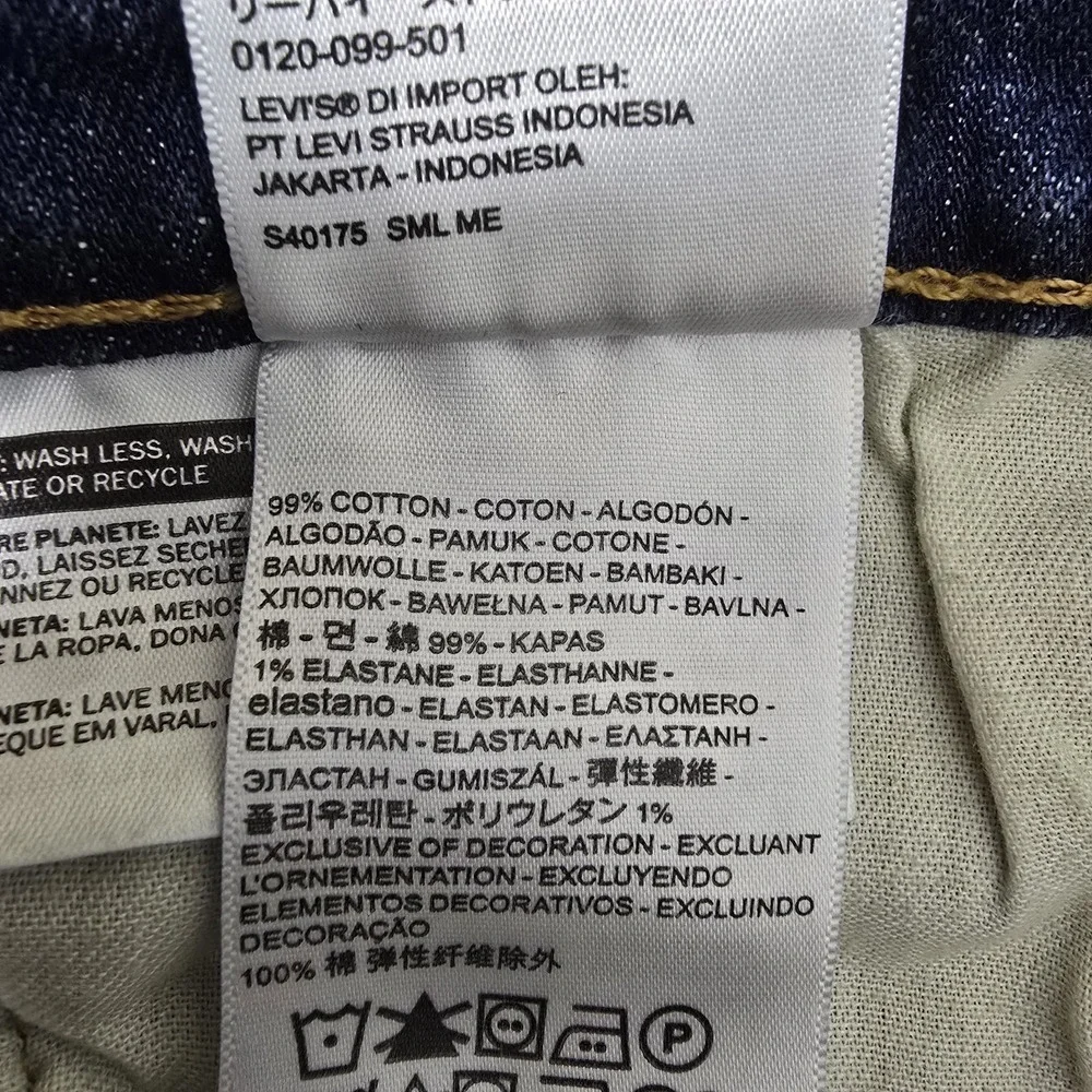 Levis 505 Jeans Mens 40x30 Medium Blue Wash Denim Straight Leg Zip Fly‎